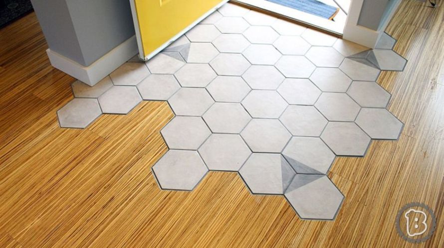 Hexagon Tile Transitions Design