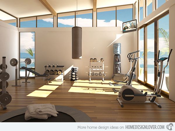 15 Cool Home Gym Ideas | home gym | Home gym design, Dream home gym