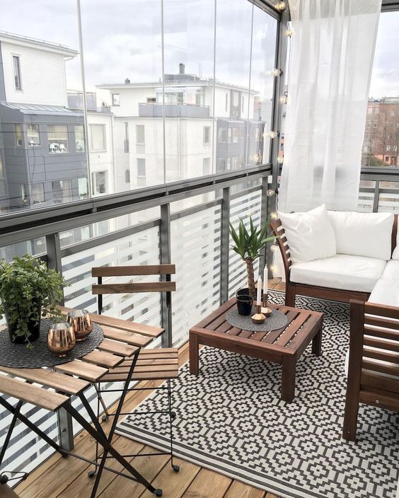 Modern Apartment Balcony Decorating, Decorating Apartment Patio On A Budget