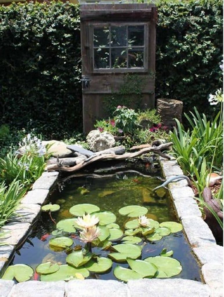 Modern Backyard Fish Pond Garden Landscaping Ideas 20