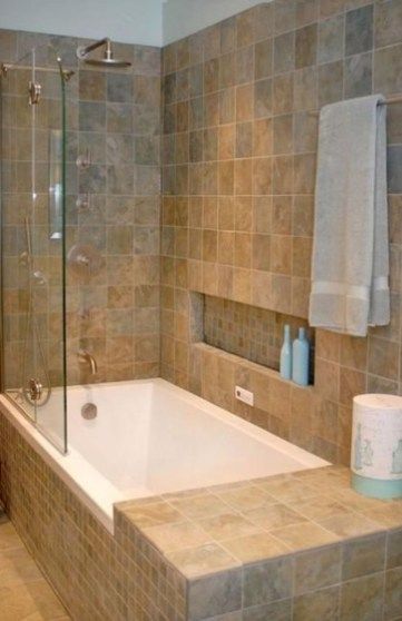 47 Cozy Modern Bathtub Dream Design Ideas | Small bathroom