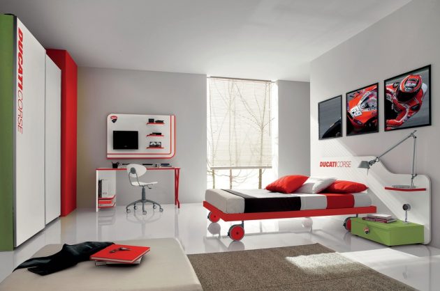 Modern Bedroom Designs Cheer Teenager