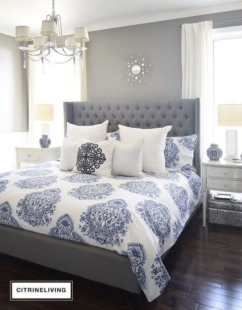 43 Modern Blue Master Bedroom Ideas | Bedroom | Bedroom, Master