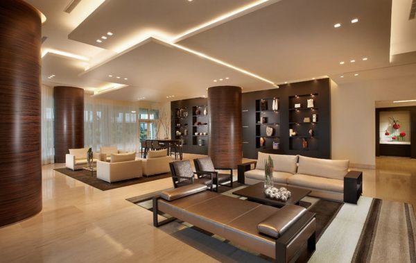 Modern Ceilings Lighting Design Living Room 12