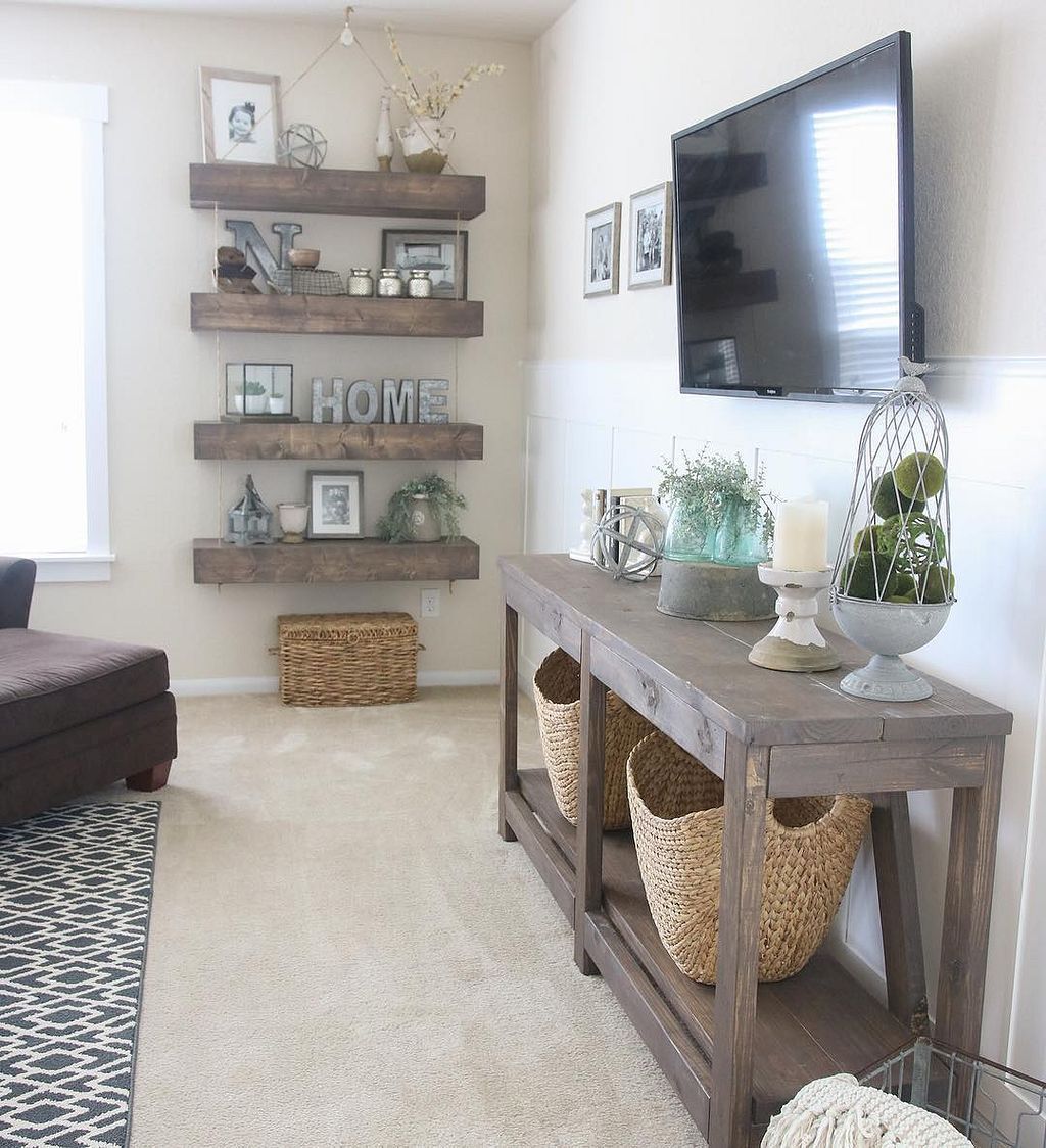 85 Cozy Modern Farmhouse Living Room Decor Ideas - HomeSpecially