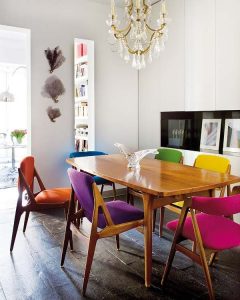 multicolor chairs | THE FEATHERED NEST lV: CHAIRS | Colored dining