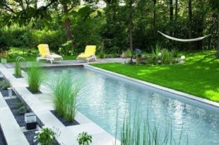 Natural Small Pool Design Ideas 23 | Pool, back yard, deck, etc in