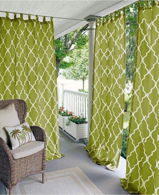 Outdoor Curtain Ideas Make Garden Colorful