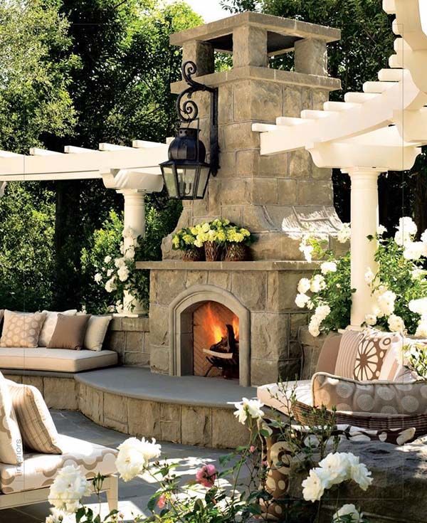 Outdoor Fireplace Design