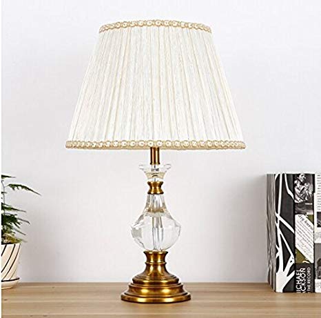 European Crystal lamp Bedroom Bedside lamp Modern Simple American