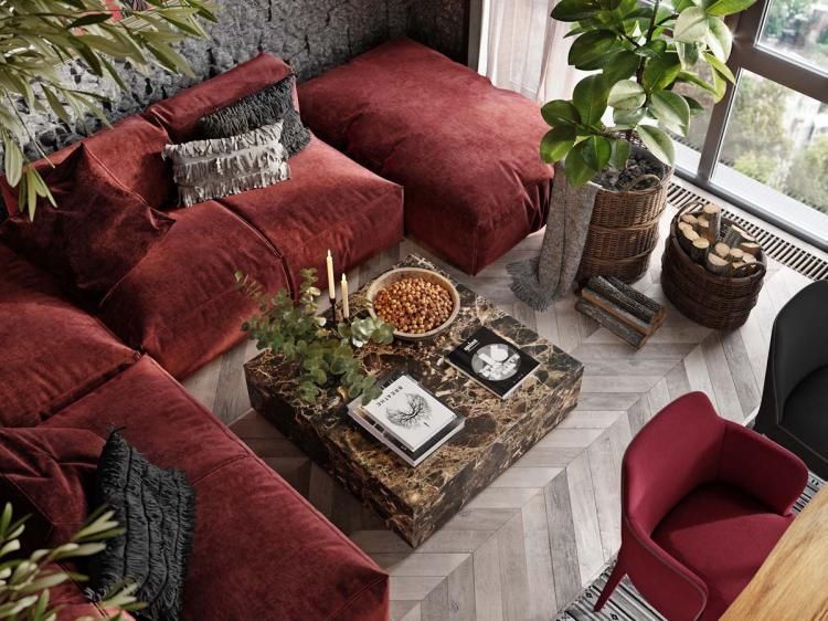 20+ Luxury Red Apartment with Rustic Accents Ideas - Page 2 of 2