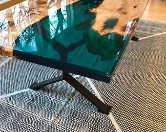 Resin table | Etsy