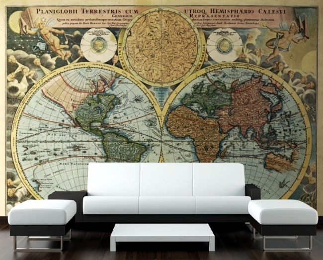 Go on a world tour with the retro wallpaper design of PIXERS