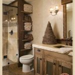 Rustic Small Bathroom Wood Decor Design