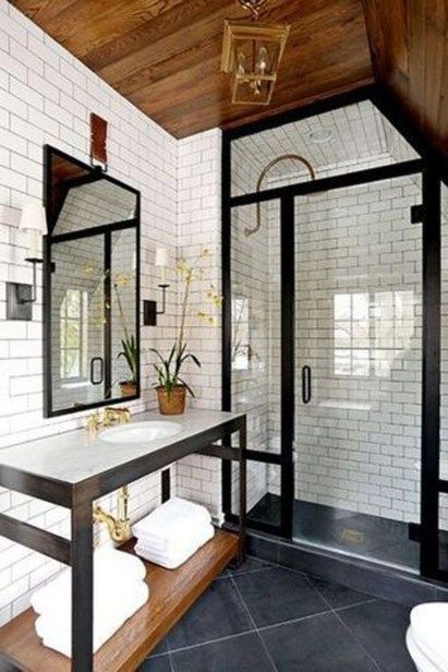 46 Rustic Small Bathroom Wood Decor Design Will Inspire | Bathroom