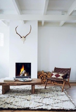 Scandinavian Fireplace To Rock