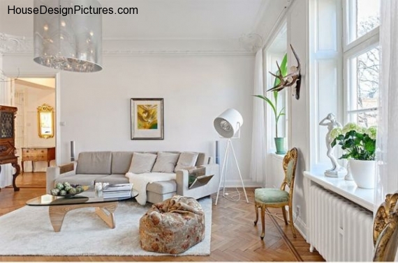 Scandinavian Style Apartment Interior Ideas - HouseDesignPictures.com