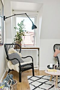 Black and White Decorating Ideas for Small Spaces in Scandinavian Style