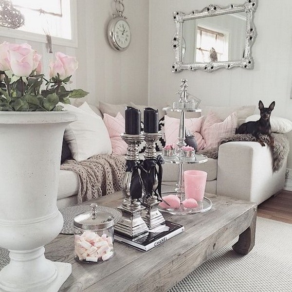 25+ Charming Shabby Chic Living Room Decoration Ideas - For Creative