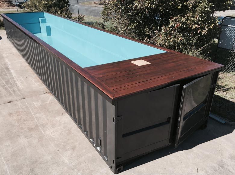 25+ Fantastic Shipping Container Swimming Pool Designs | Outdoor
