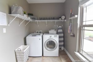 DIY Laundry Room Shelving & Storage Ideas - Fantabulosity