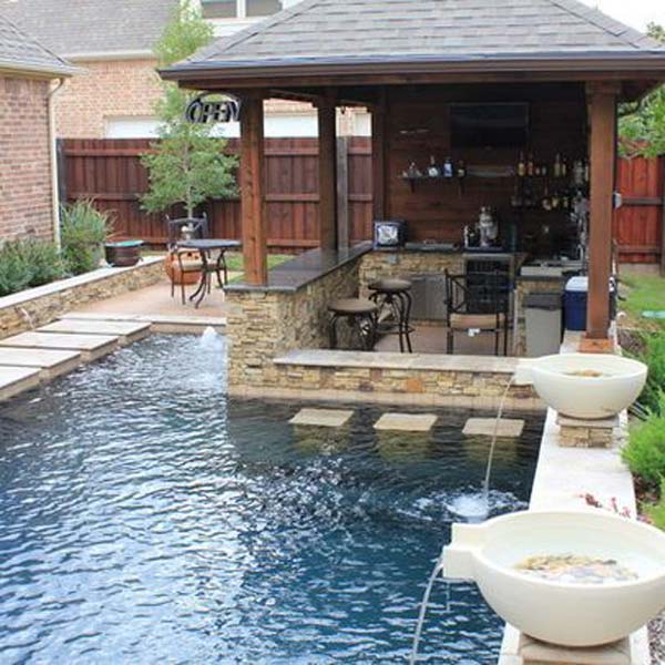 28 Fabulous Small Backyard Designs with Swimming Pool