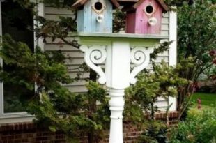 Inspiring Stand Bird House Ideas For Your Garden 48 | Bird houses