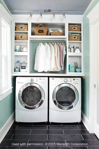 Laundry Room Decorating Ideas To Help Organize Space | Bathrooms