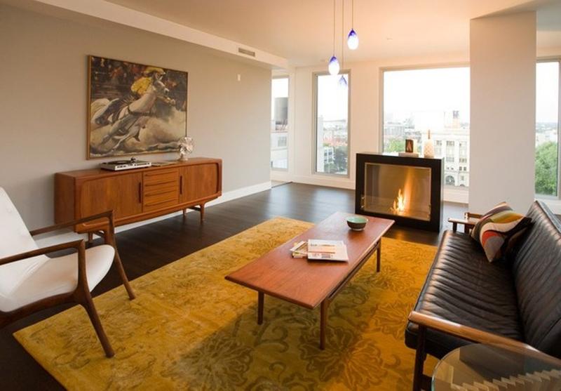 20 Captivating Mid-Century Living Room Design Ideas - Rilane