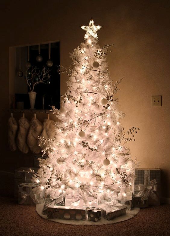 White Christmas Tree Decor Ideas 6