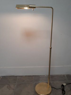 Brass floor lamp