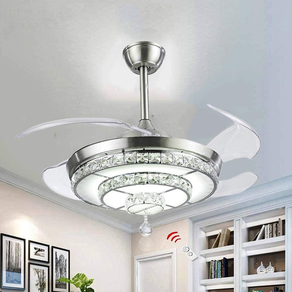 Ceiling fans with chandeliers