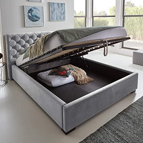 Double bed with storage