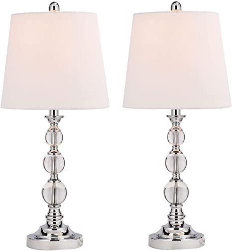 Elegant glass table lamps for the bedroom