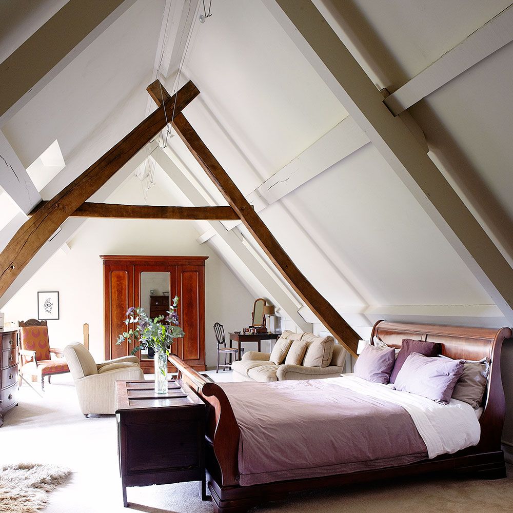 Extra large attic bed design ideas