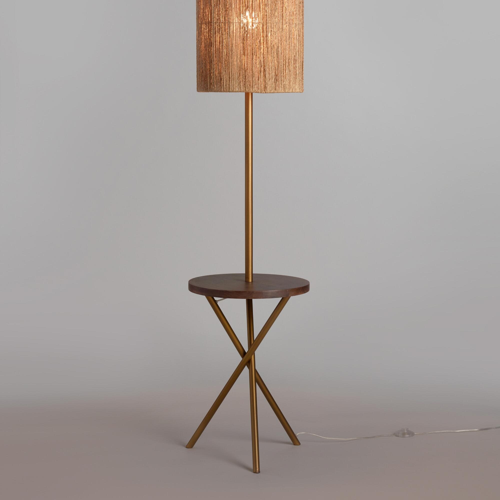 Floor lamps with tables