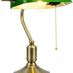 Green lampshades for table lamps
