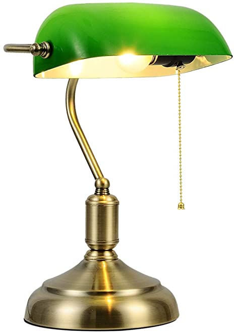 Green lampshades for table lamps