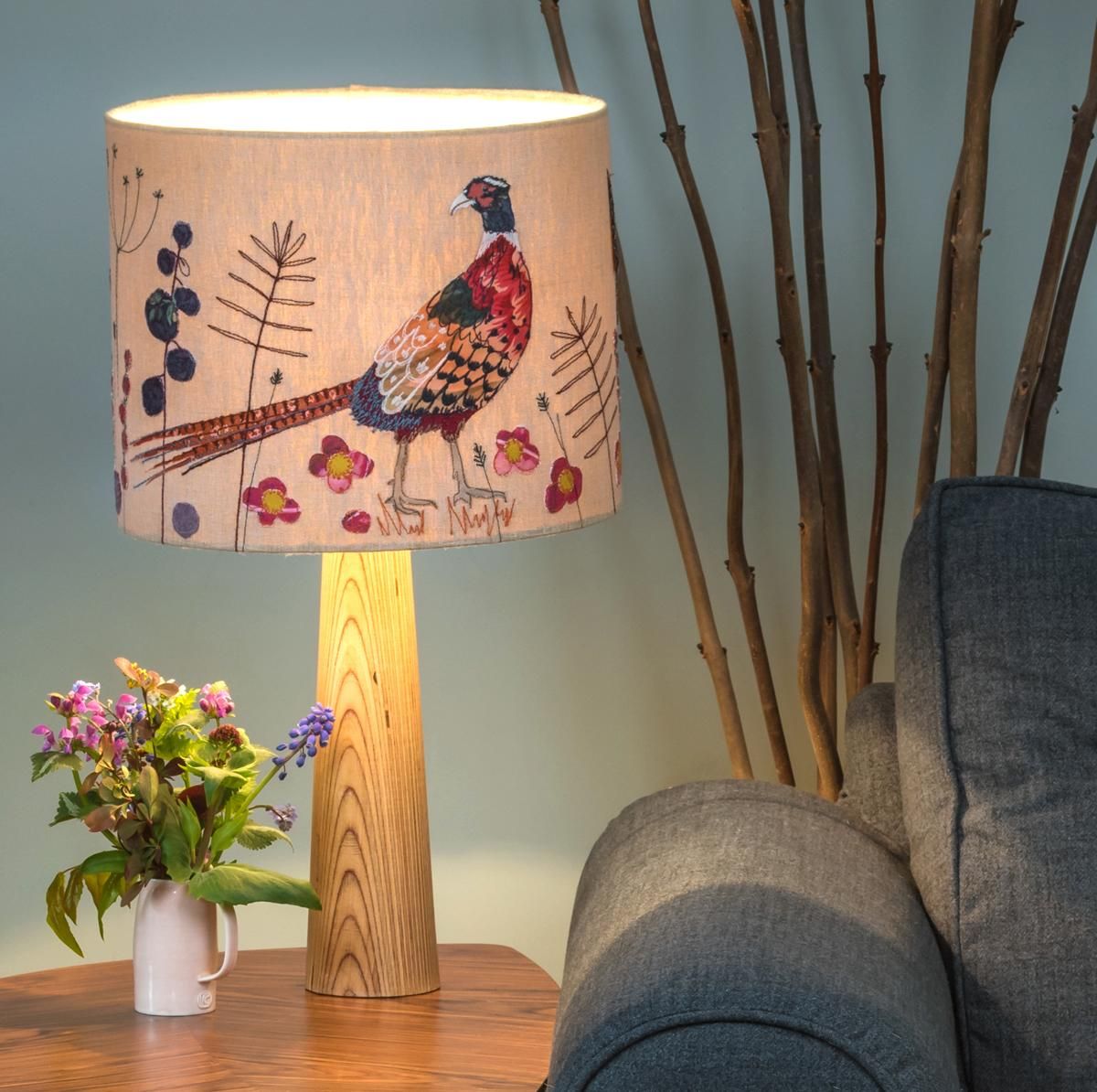 Handmade lampshade: a lampshade made with
  bare hands