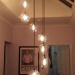 Installing a hanging chandelier lamp