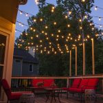 How to hang patio lighting