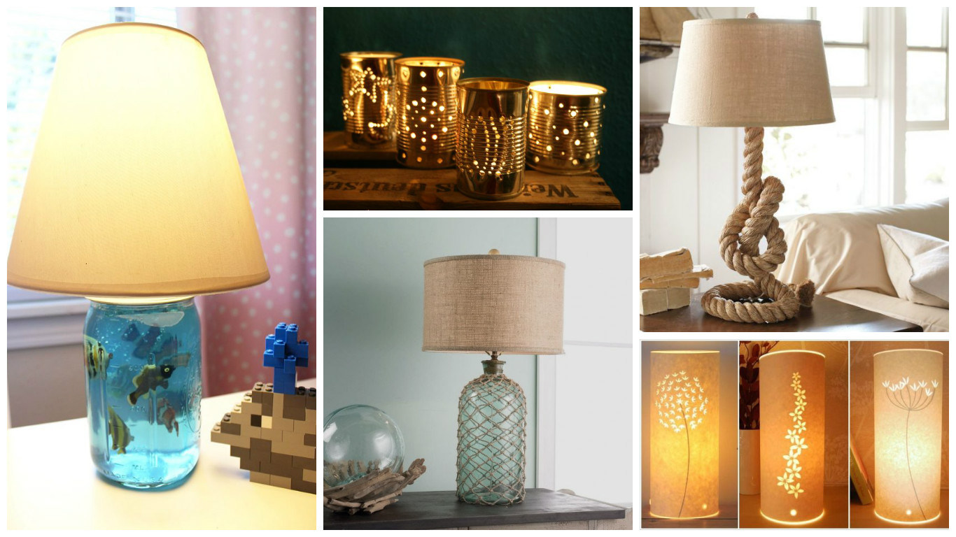 How to make your own funky bedside lamps