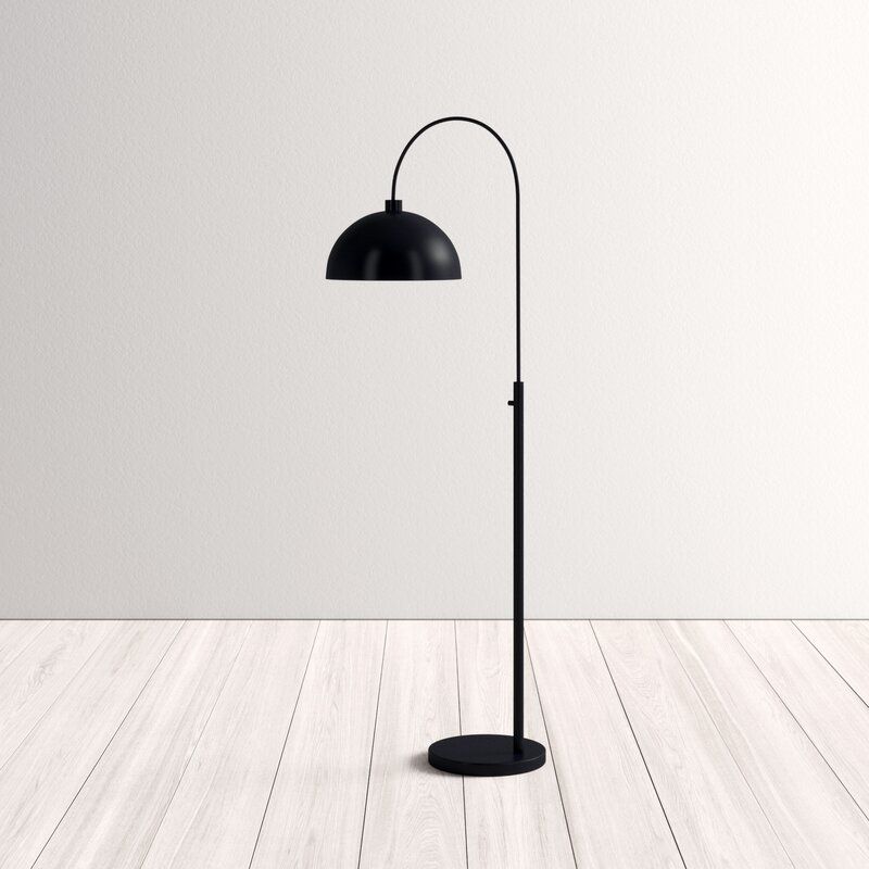 Innovation and creativity with a black
  arched floor lamp