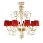 inspired red chandelier