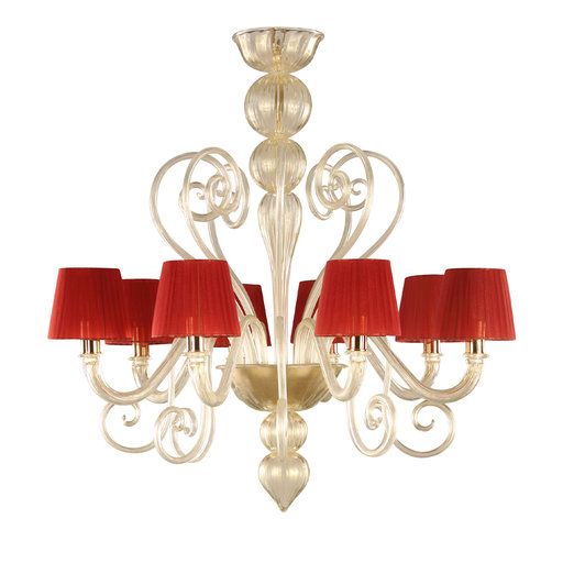 inspired red chandelier