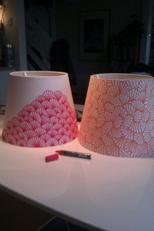 Lampshade design: beautify a lampshade