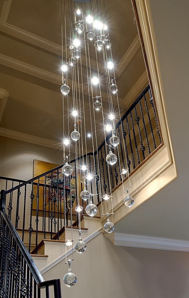 Large chandelier lighting for foyer