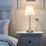 Lighting with the bedroom lamp