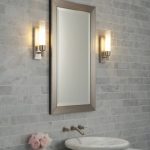Mirrors and bathroom wall lamps for small bathrooms