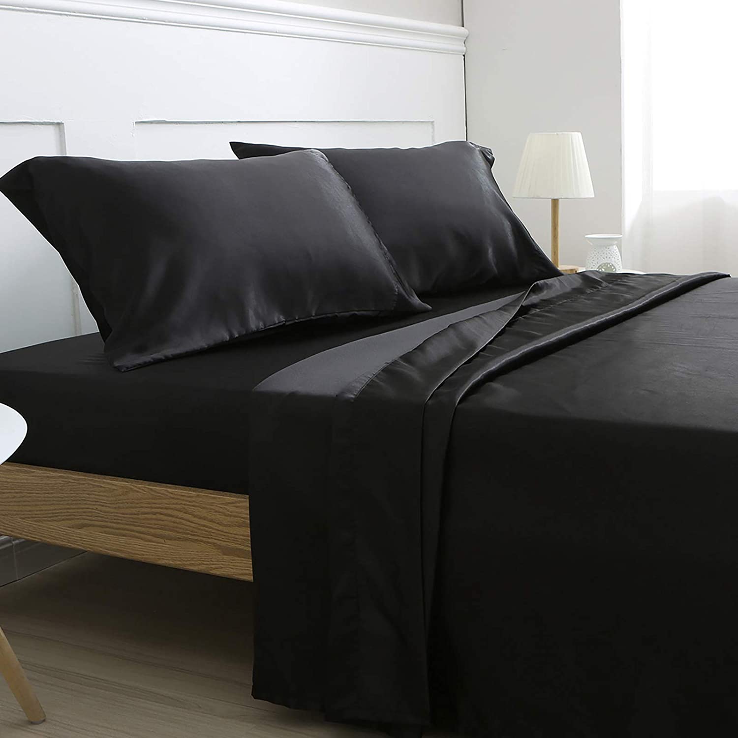 modern stunning satin sheets queen deep
  pocket